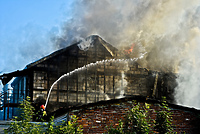 Pożar lakierni przy Grochowskiej