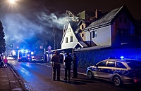 Pożar sadzy w kominie