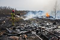 Pożar traw w Gronowie Górnym