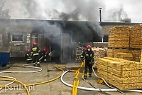 Pożar w stolarni w Gronowie Górnym