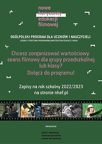 Program Edukacji Filmowej dla szkół i przedszkoli