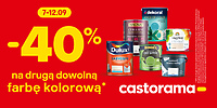 Promocja na farby kolorowe -40% tylko do 12 Września