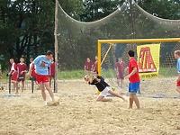 Inauguracja nowego boiska (piłka nożna plażowa)