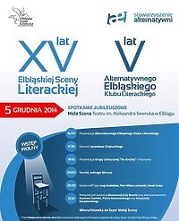 Przyjdźcie na 15-lecie Elbląskiej Sceny Literackiej