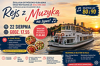 Rejs z muzyką na żywo po rzece Elbląg