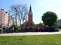 Rowerzyści plażowali nad Jeziorem Korsuń
