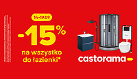 Skorzystaj: -15% na wszystko do łazienki do 19.09 w Castoramie