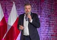 Adrian Zandberg w Elblągu. "Za nami nie stoją multimilionerzy"