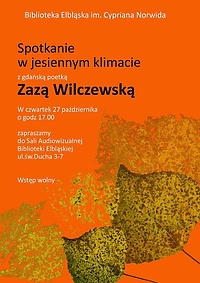 Spotkanie z poetką Zazą Wilczewską