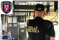 Strażnicy kontrolują transport publiczny
