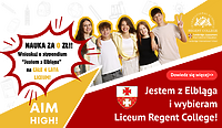Stypendium „Jestem z Elbląga” - ucz się bezpłatnie w Międzynarodowym Liceum Regent College