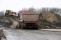 Modrzewina zawalona gruzem