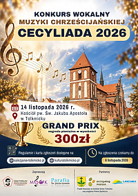 Tolkmicko zaprasza do udziału w konkursie wokalnym Cecyliada 2026