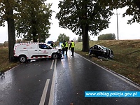 Tragedia pod Pasłękiem. Nie żyje 20-latek