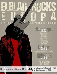 W sobotę Festiwal Elbląg Rocks Europa