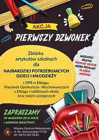 Wakacje powoli się kończą, a szkoła już za chwilę... Akcja Pierwszy Dzwonek