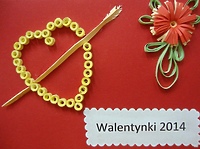 Walentynkowe warsztaty z quillingu