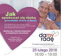 Warsztaty Damy Radę, czyli jak opiekować się obłożnie chorym