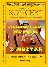 Wiolonczeliści w Ratuszu Staromiejskim