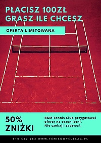 Wyjątkowa oferta dla miłośników tenisa na sezon letni