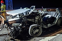 Wypadek na  drodze nr 22