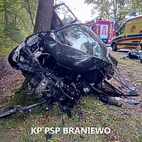 Wypadek pod Braniewem