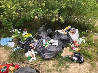 Wyrzucił śmieci na Modrzewinie