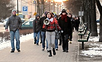 Wyszli na ulice, ale było ich mniej
