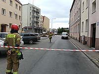 Z sieci ulatniał się gaz. Wjazd na Słoneczną zamknięty