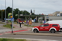 Strażacy interweniowali na stacji paliw