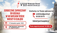 Zapraszamy na VIII Wielki Test Wiedzy o Elblągu. Pula nagród ponad 14 tys. zł!