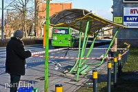 Zdemolował przystanek