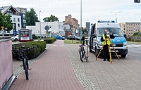 Zderzenie dwójki rowerzystów