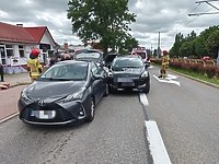 Zderzenie trzech aut na Ogólnej