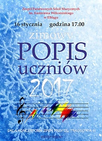 Zimowy popis w szkole muzycznej