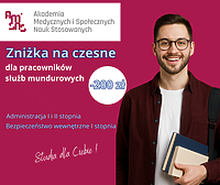 Zniżka na czesne dla pracowników służb mundurowych. Dołącz do grona studentów AMiSNS