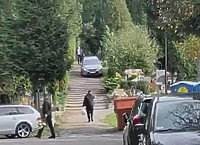 Samochodem po schodach na Dębicy