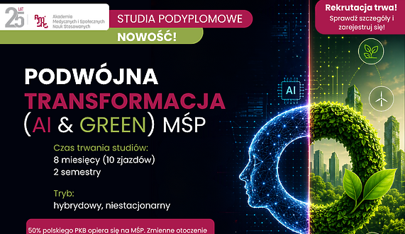 AI i zielona transformacja coraz ważniejsze dla lokalnego biznesu. AMiSNS uruchamia nowe studia...