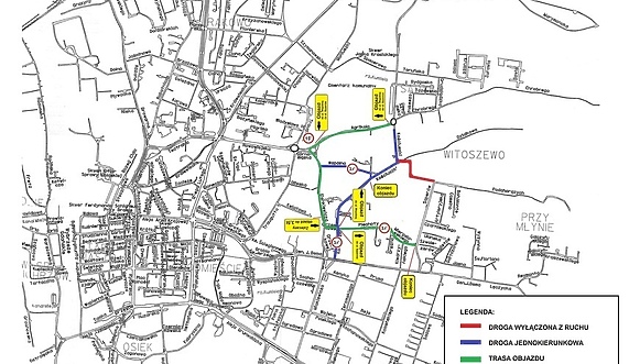 Utrudnienia na ul. 13 Elbląskiego Pułku Przeciwlotniczego 