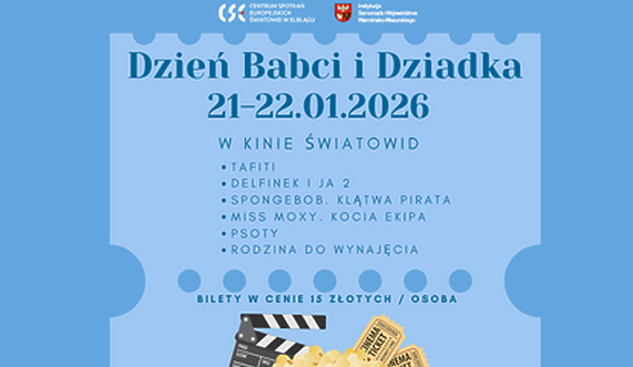 Dzień Babci i Dziadka w Kinie Światowid - specjalna oferta 21 i 22 stycznia