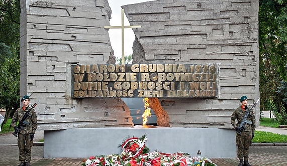 Elbląskie obchody 46. rocznicy podpisania Porozumień Sierpniowych