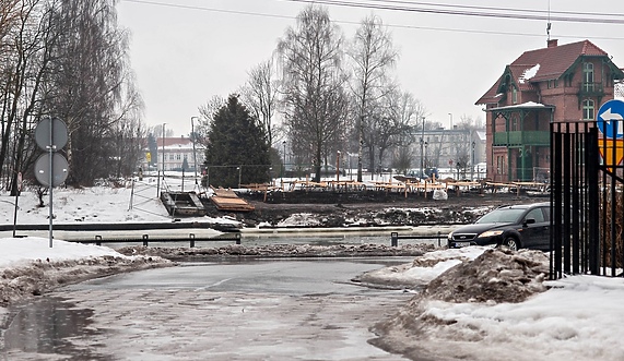 Tymczasowy most w ciągu ul. Wapiennej