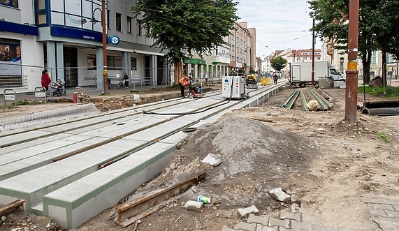 Nowe tory na 1 Maja Nowe tory na 1 Maja