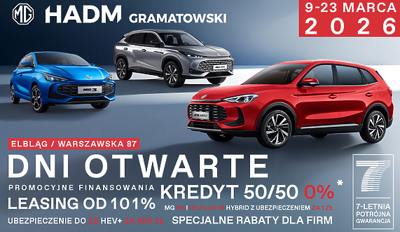 Pierwsze urodziny MG HADM Gramatowski w Elblągu - świętuj z nami podczas Dni Otwartych 9-23 marca!