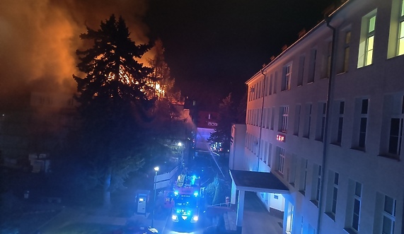 Pożar w Szpitalu Miejskim Pożar w Szpitalu Miejskim