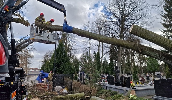 Silny wiatr dał się we znaki