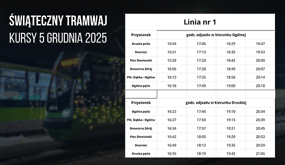 Wracają świąteczne tramwaje