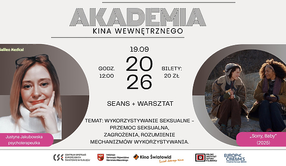 Zapraszamy na kolejne spotkanie w ramach cyklu Akademia Kina Wewnętrznego!