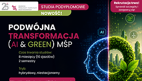 AI i zielona transformacja coraz ważniejsze dla lokalnego biznesu. AMiSNS uruchamia nowe studia... AI i zielona transformacja coraz ważniejsze dla lokalnego biznesu. AMiSNS uruchamia nowe studia...