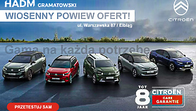 Citroën HADM Gramatowski w Elblągu - jakość obsługi, która przekłada się na przyjemność z jazdy